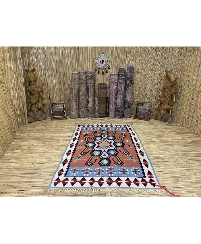 Handmade Turkish Kayseri Acrylic Original Kilim – FREE SHIPPING..!